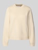 Jake*s Collection Gebreide pullover met ronde hals Ecru