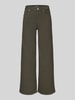 ONLY Wide & loose fit jeans katoenmix model 'MADISON' Olijfgroen