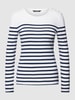Lauren Ralph Lauren Shirt met lange mouwen en streepmotief, model 'MULIATI' Wit