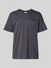 CHAMPION T-Shirt mit Label-Stitching Modell 'ICONS' Anthrazit