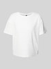 Pieces Regular Fit T-Shirt mit Ausbrenner-Effekt Modell 'ABBY' Offwhite