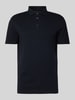 Strellson Poloshirt mit Strukturmuster Modell 'Fisher' Dunkelblau