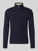 Tom Tailor Regular fit schipperstrui van katoenmix Marineblauw