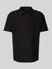 MCNEAL Regular fit poloshirt met ritssluiting Zwart