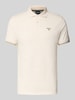 Barbour Tailored Fit Poloshirt aus reiner Baumwolle Offwhite