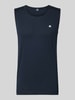 LERROS Tanktop mit Rundhalsausschnitt und Logo-Print Marine