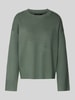 Vero Moda Boxy Fit Strickpullover aus Viskose-Mix Modell 'SILJE' Schilf