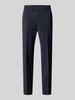 Strellson Regular Waist Business-Hose aus Wolle mit Bügelfalte Dunkelblau