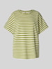 Soyaconcept Sweatshirt mit geripptem Rundhalsausschnitt Modell 'BARNI' Gruen