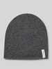 Marc O'Polo Mütze aus Schurwoll-Kaschmir-Mix Dunkelgrau