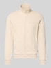 s.Oliver RED LABEL Bluza rozpinana o kroju regular fit z mieszanki bawełny Beżowy