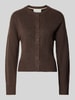 JJXX Cardigan mit Woll-Anteil Modell 'NATALIE' Mittelbraun Mel