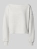 REVIEW Relaxed Fit Sweatshirt mit Viskose-Anteil Hellgrau Melange
