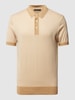 Tommy Hilfiger Tailored Poloshirt in effen design Camel