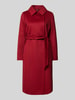 Max Mara Studio Jas met tailleriem Bordeaux