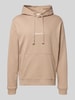 Jack & Jones Hoodie mit Känguru-Tasche und Label-Stitching Beige