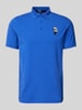 Karl Lagerfeld Slim fit poloshirt met labelpatch Koningsblauw