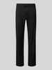 BOSS Orange Straight Fit Leinenhose mit elastischem Bund Modell 'Sanderson' Black