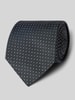 BOSS Krawatte aus reiner Seide mit Allover-Muster Modell 'ONE' Marine