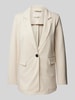 FREE/QUENT Lange blazer met reverskraag, model 'Nanni' Beige