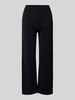 MAERZ Muenchen Wide Leg Hose mit elastischem Bund Marine