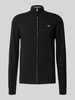 Gant Strickjacke mit Reißverschluss Black