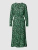 comma Midi-jurk met druppelvormige hals Groen