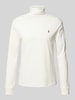 Polo Ralph Lauren Shirt met lange mouwen en labelstitching Wit