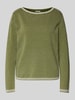 Tom Tailor Regular Fit Pullover aus reiner Baumwolle Gruen