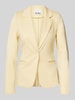 ICHI Slim fit blazer met paspelzakken, model 'KATE' Lichtgeel