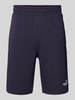 PUMA PERFORMANCE Regular Fit Sweatshorts mit Label-Stitching Modell 'ESS No. 1' Dunkelblau