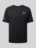 Under Armour T-shirt met labelprint, model 'Tech Utility' Zwart