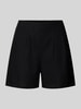 Vero Moda Regular Fit Shorts aus Viskose-Leinen-Mix Modell 'JESMILO' Black