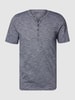 MCNEAL T-Shirt mit Knopfleiste Dunkelblau