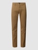 BOSS Orange Slim Fit Chino mit französischen Eingrifftaschen Beige