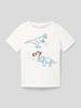 s.Oliver RED LABEL T-shirt met motiefprint Wit