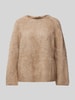 (The Mercer) N.Y. Gebreide pullover van kasjmier met ronde hals Taupe