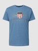 Gant T-Shirt mit Label-Print Modell 'Archiv Shield' Jeans meliert