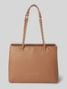 VALENTINO BAGS Shopper mit Label-Applikation Modell 'ARCADIA' Camel