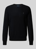 Polo Ralph Lauren Strickpullover mit Logo-Stitching Black