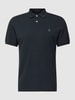 Marc O'Polo Poloshirt mit fein strukturierter Optik Marine