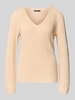 Zero Strickpullover mit V-Ausschnitt Apricot