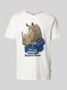 Blend T-shirt met motief- en statementprint Offwhite