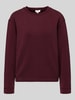s.Oliver RED LABEL Relaxed Fit Sweatshirt aus Modal-Mix Bordeaux
