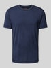 BOSS Orange T-shirt met labelprint, model 'Tokks' Donkerblauw