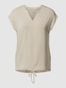 Christian Berg Woman T-shirt met kapmouwen Taupe