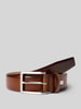 Lloyd Men's Belts Riem van leer met doornsluiting, model 'BUDAPESTER' Cognac