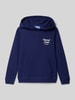 Jack & Jones Hoodie met labelprint en kangoeroezak Blauw