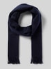SALMONE Sjaal van puur kasjmier Marineblauw