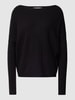 Christian Berg Woman Strickpullover mit U-Boot-Ausschnitt Black